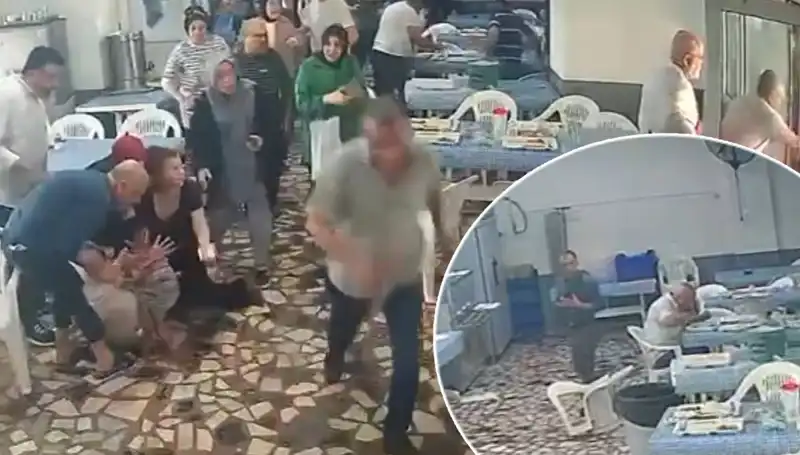 Yemekhanede Deprem anında Tuhaf Anlar: Kimisi Kaçtı, Kimisi Bayıldı, O Yemekte Kaldı