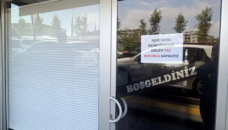 Afrika Sıcakları Tüm Ülkeyi Etkisi Altına Aldı, Esnaf Dükkanlarını Kapattı