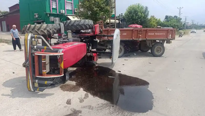 Traktör Otomobille Çarpıştı: Korkunç Kaza İki Yaralıyla Sonlandı