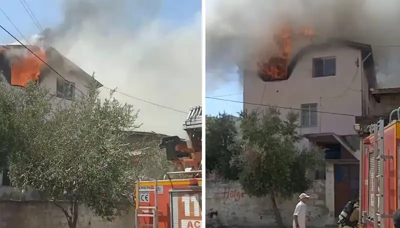 Hatay'daki Korkunç Yangında Küçük Çocuk Hastaneye Kaldırıldı