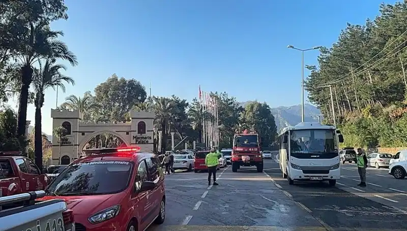Muğla'daki Lüks Otelde Korkutan Yangın Paniği Yaratı