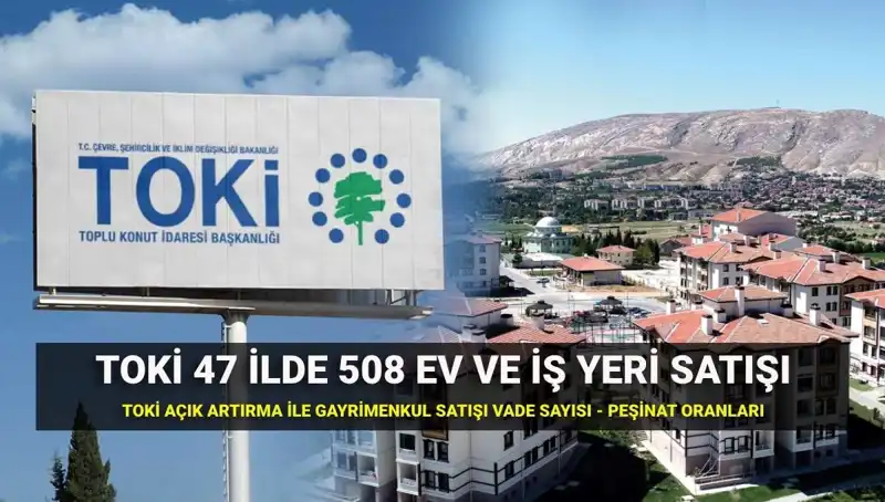 TOKİ 508 Konut ve İş Yeri Satışı: Açık Artırma Detayları Açıklandı