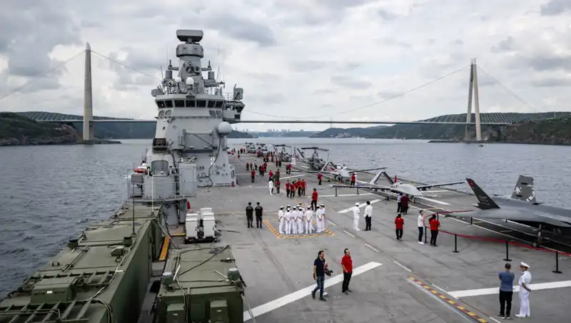 TCG Anadolu, Sarayburnu'ndan Ayrıldı: Yeni Görevine Start Verdi